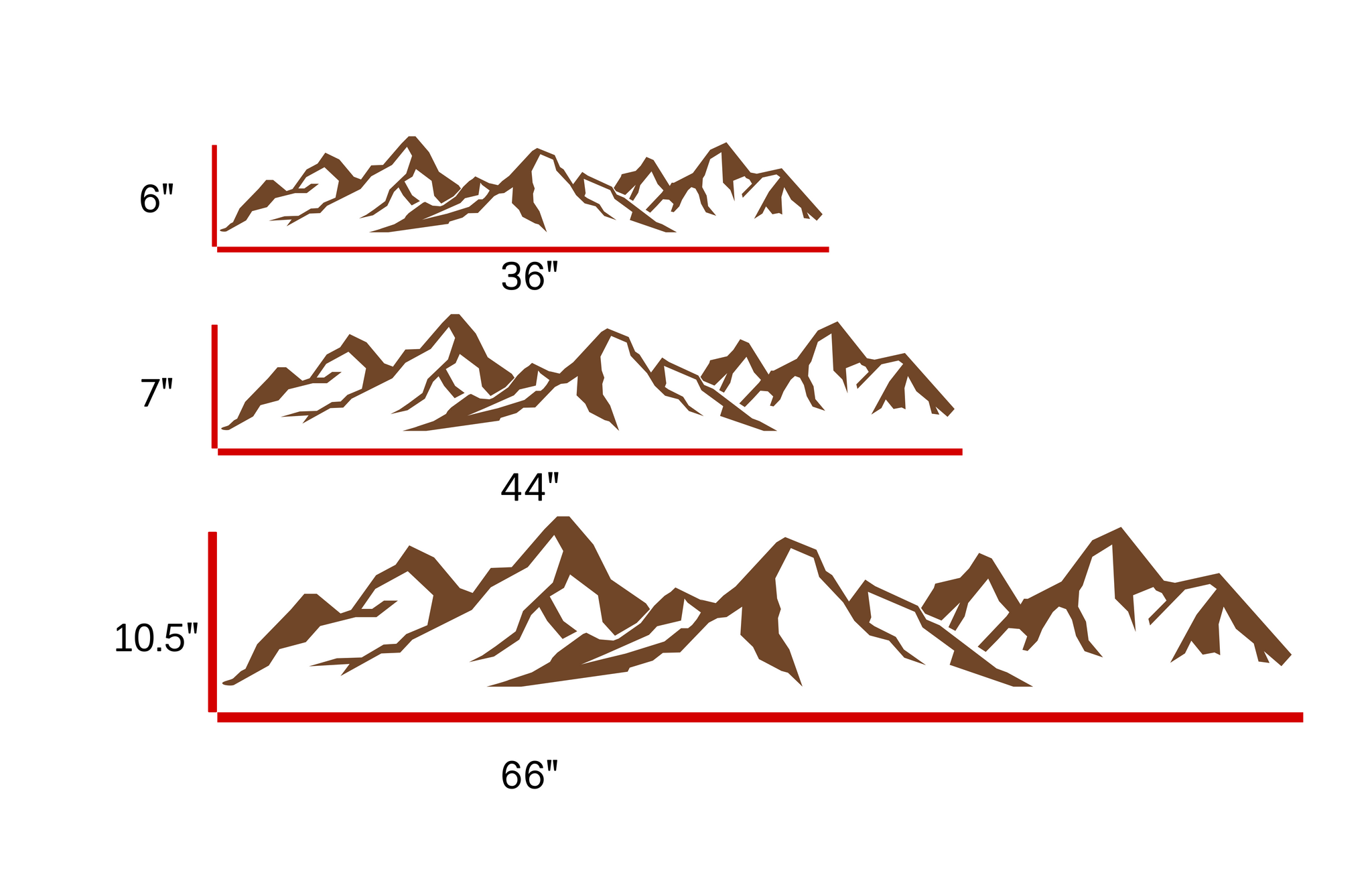Three Piece Mountain Range