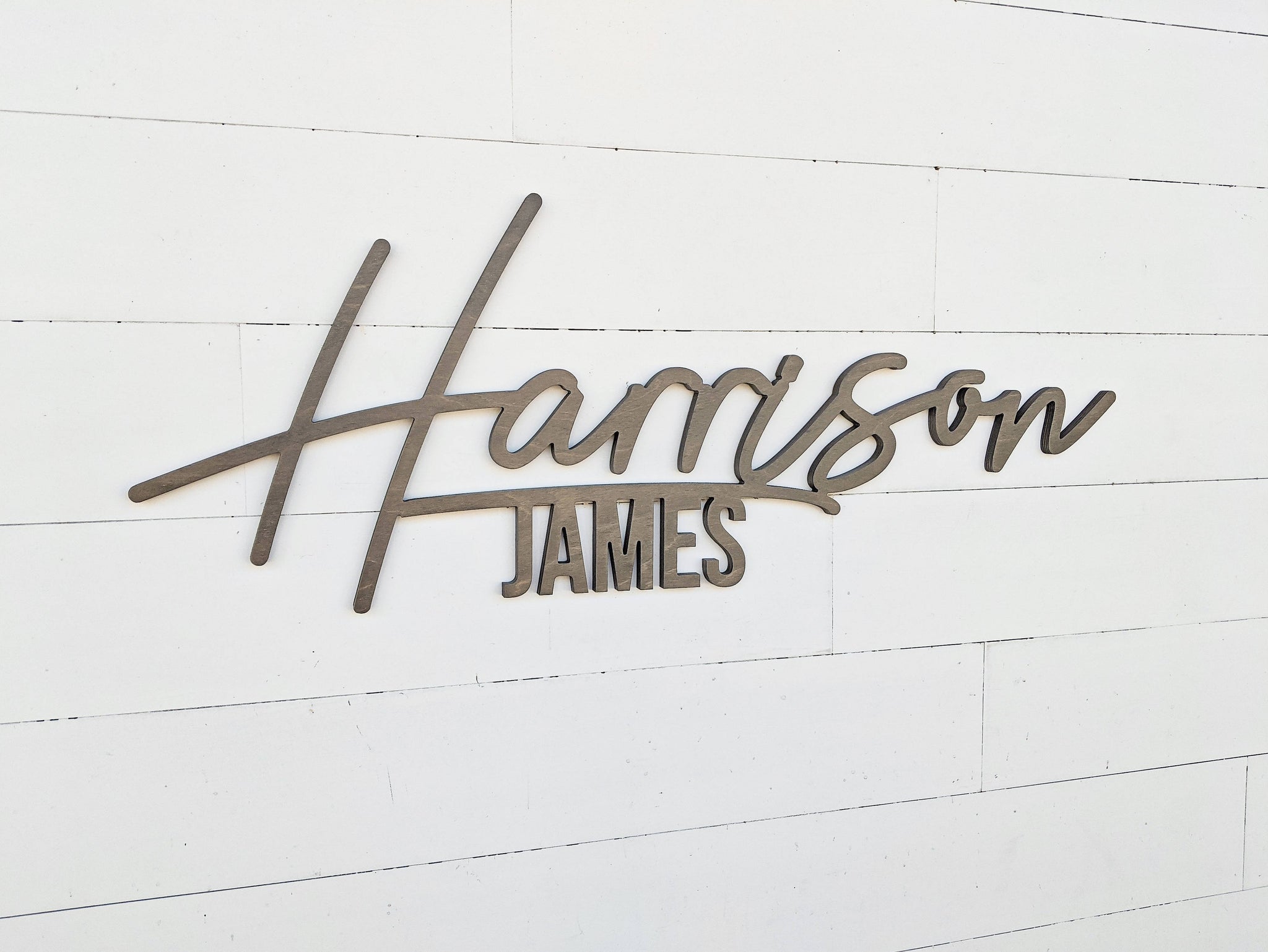 Name Sign - Harrison James Style