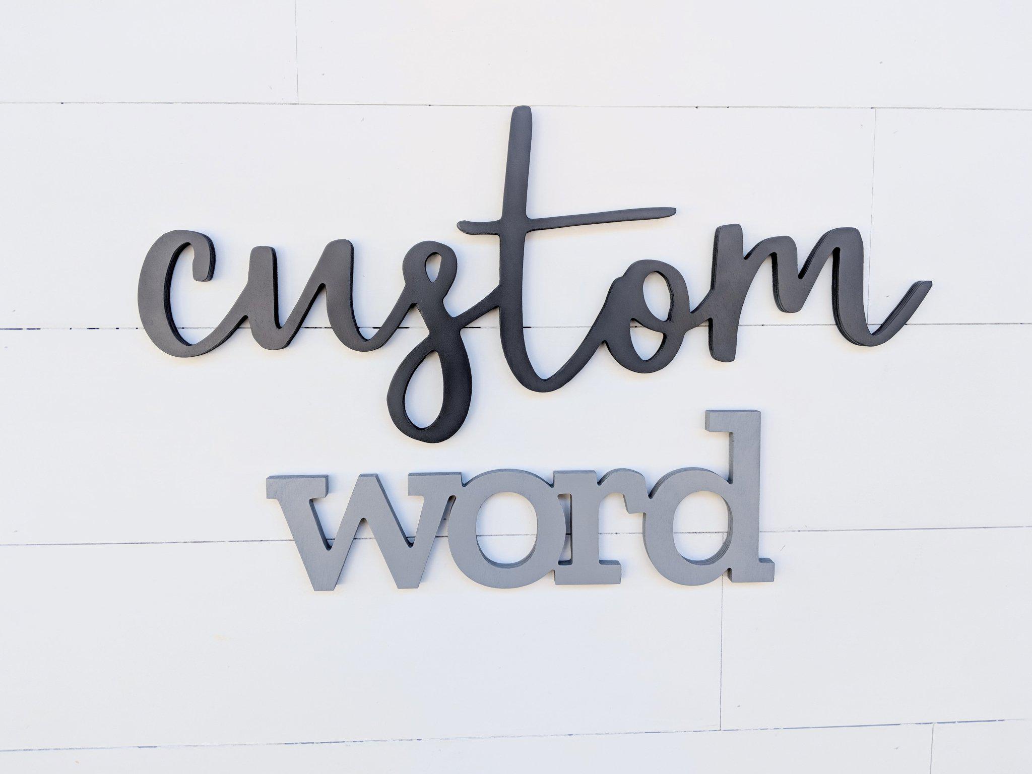 Custom Word
