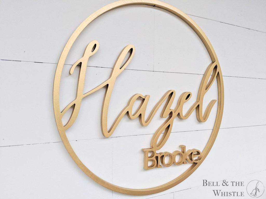 Name Sign - Hazel Brooke Style