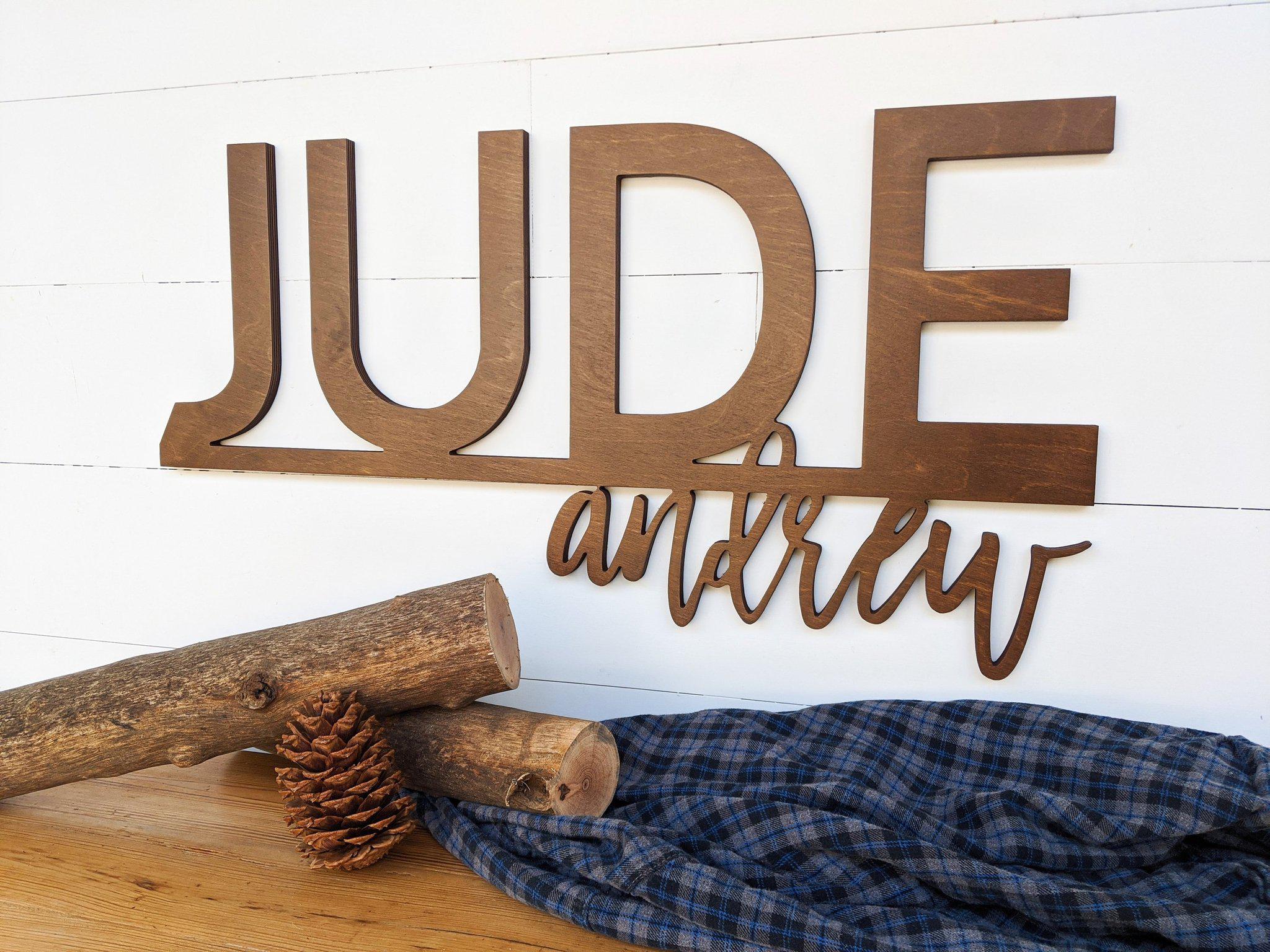 Name Sign - Jude Andrew Style