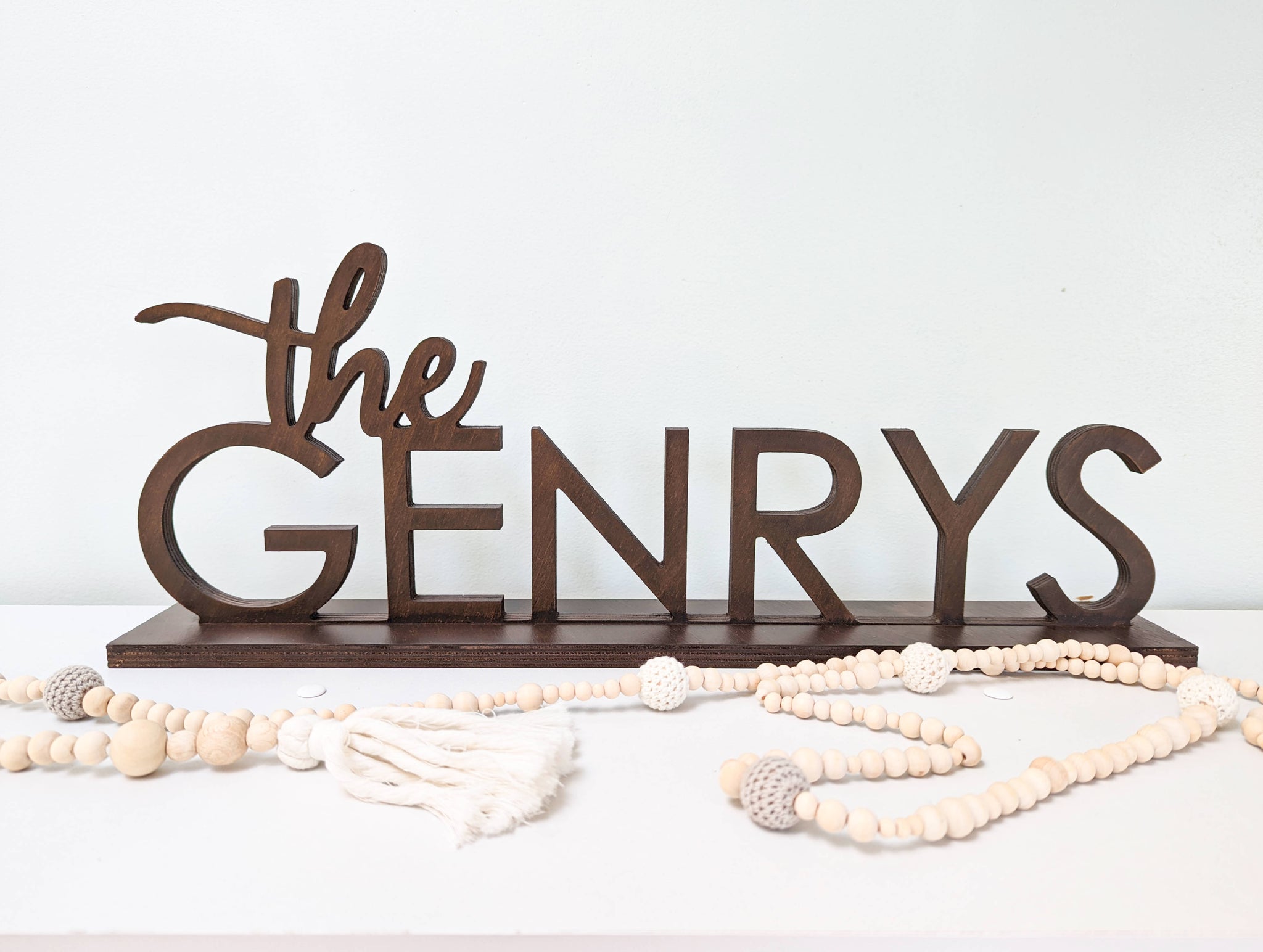 Last Name Sign - the Genrys Style