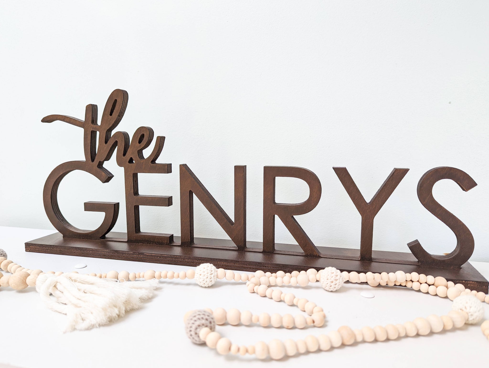 Last Name Sign - the Genrys Style