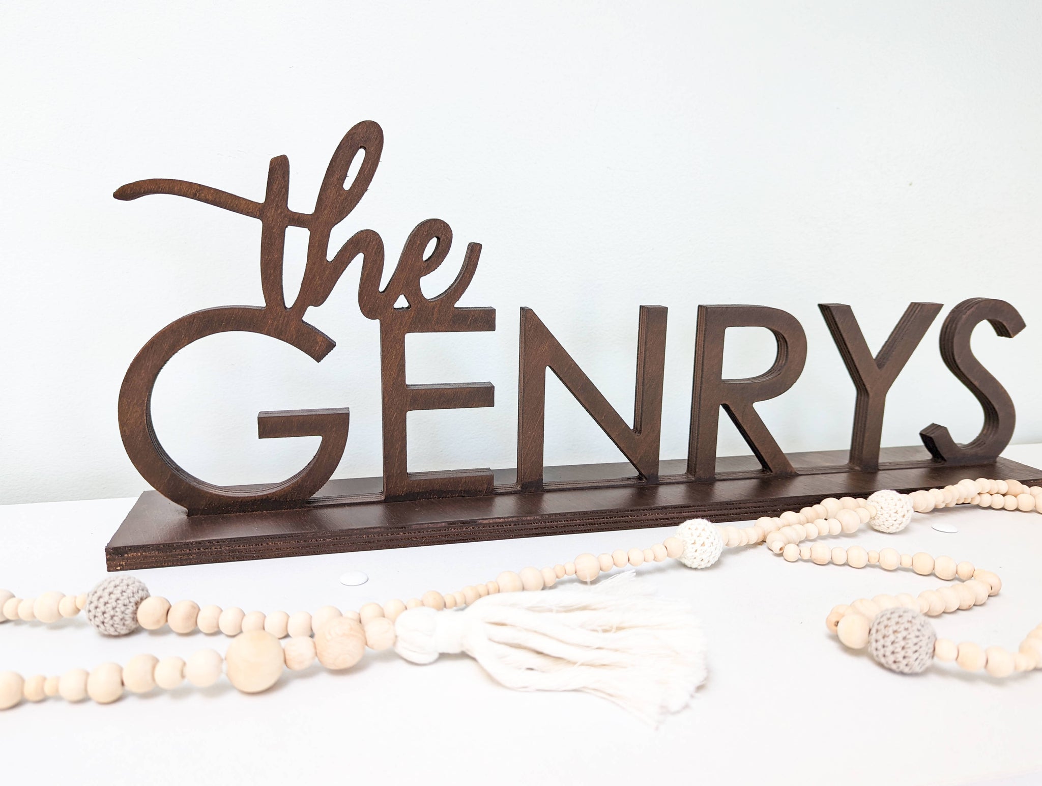 Last Name Sign - the Genrys Style