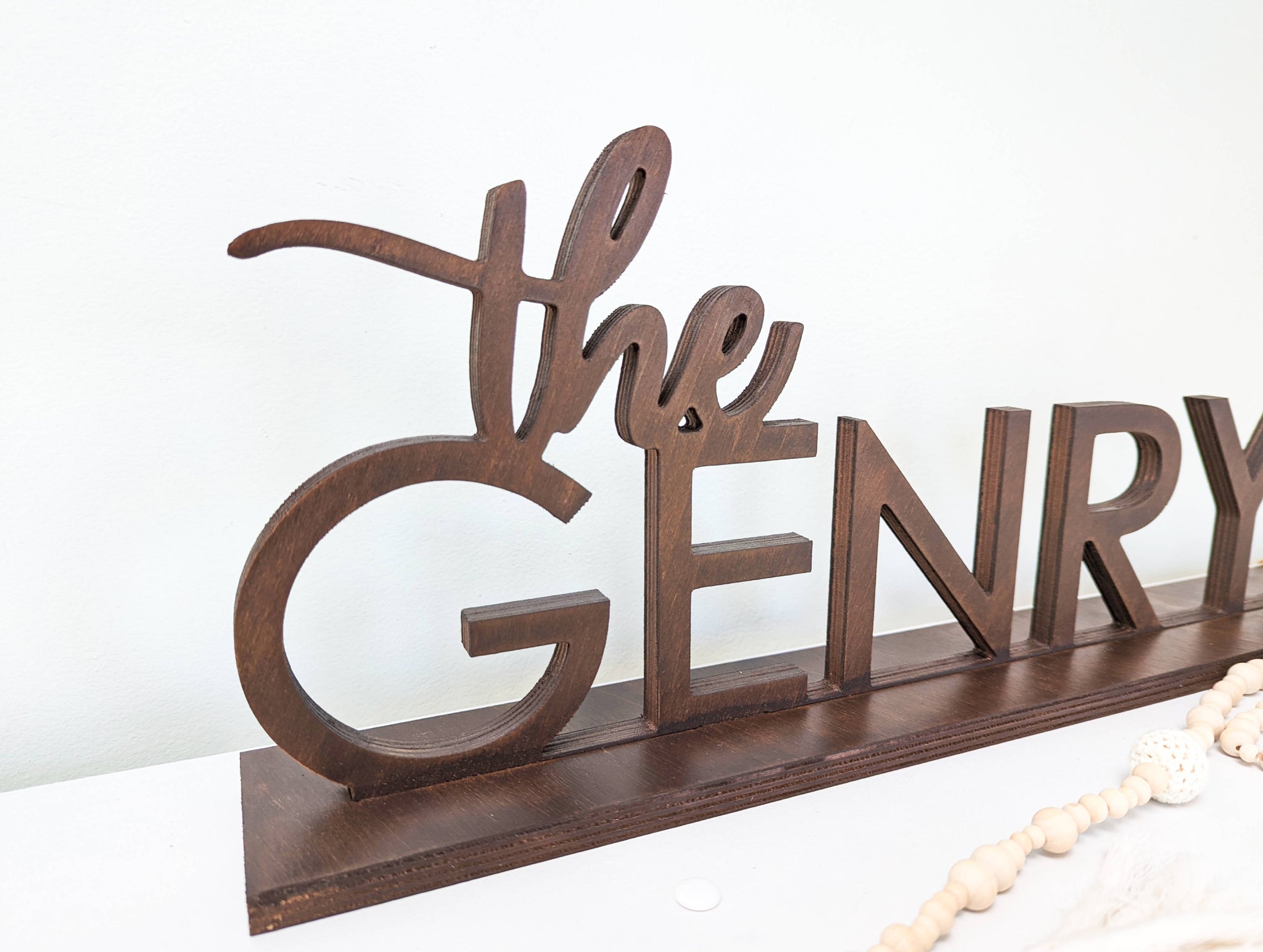 Last Name Sign - the Genrys Style