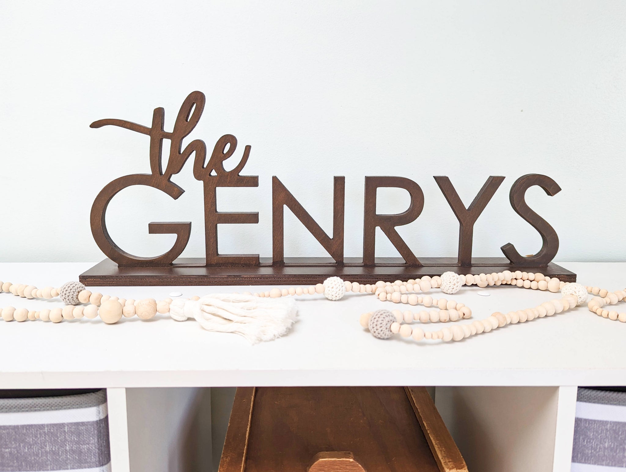 Last Name Sign - the Genrys Style