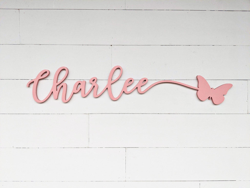 Name Sign - Charlee Butterfly