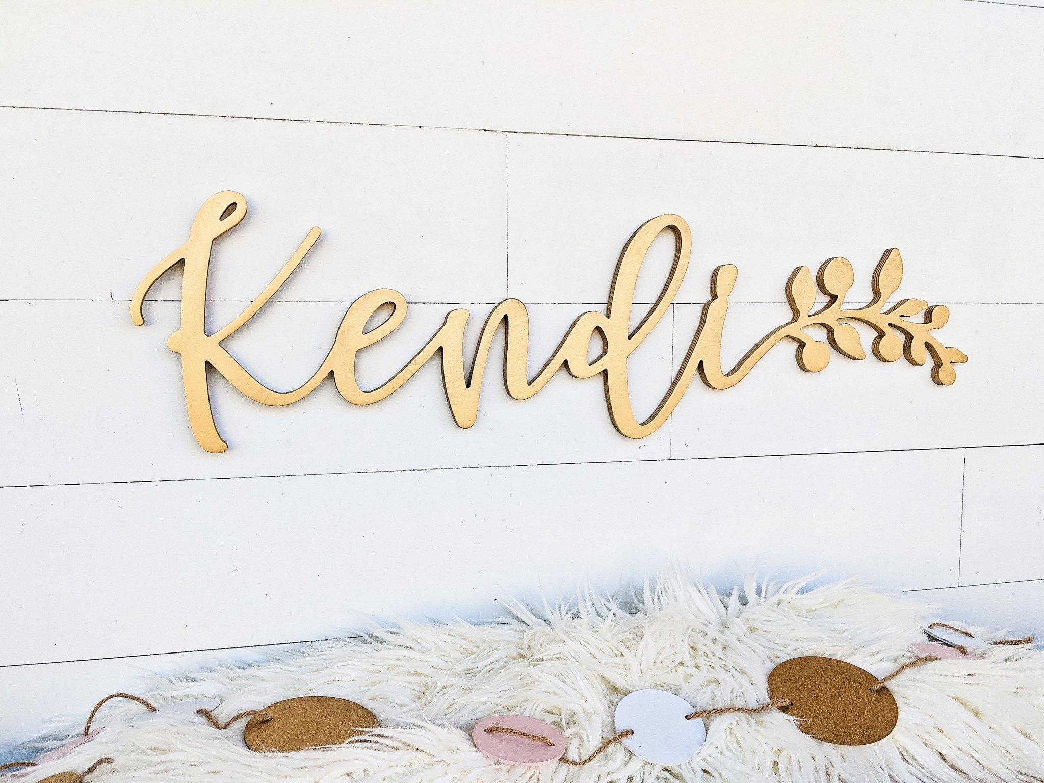 Name Sign - Kendi Style