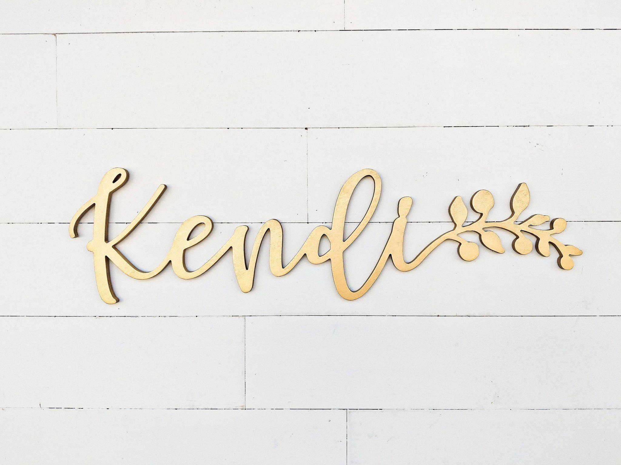 Name Sign - Kendi Style