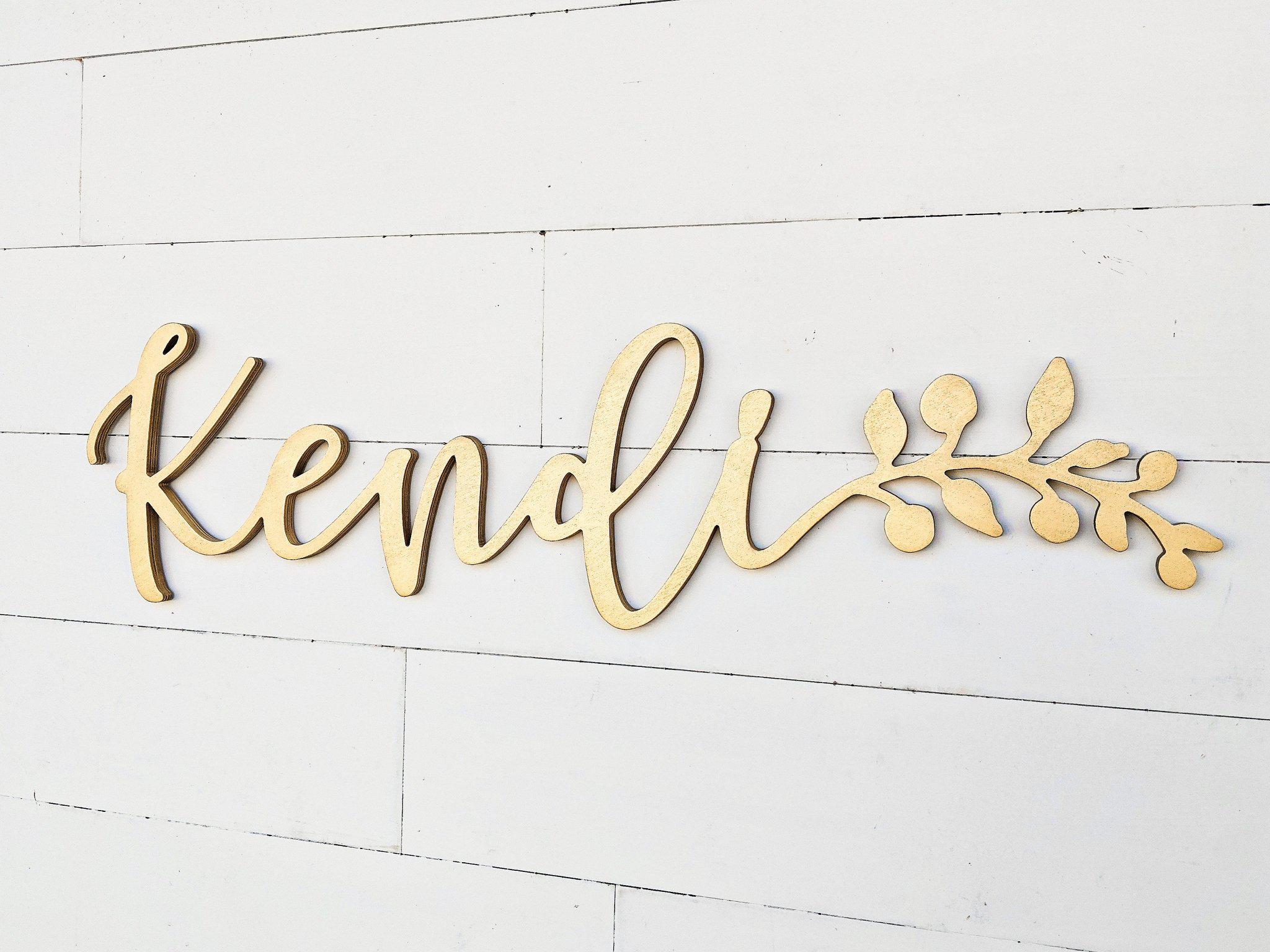 Name Sign - Kendi Style