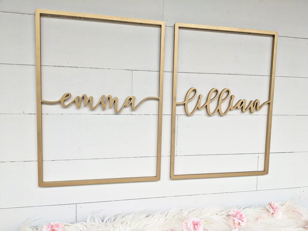 Name Sign - Emma Lillian Style