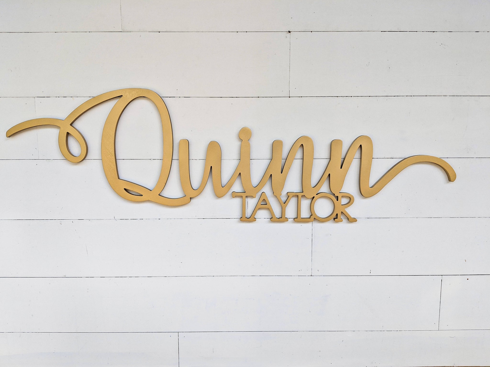 Name Sign - Quinn Taylor Style