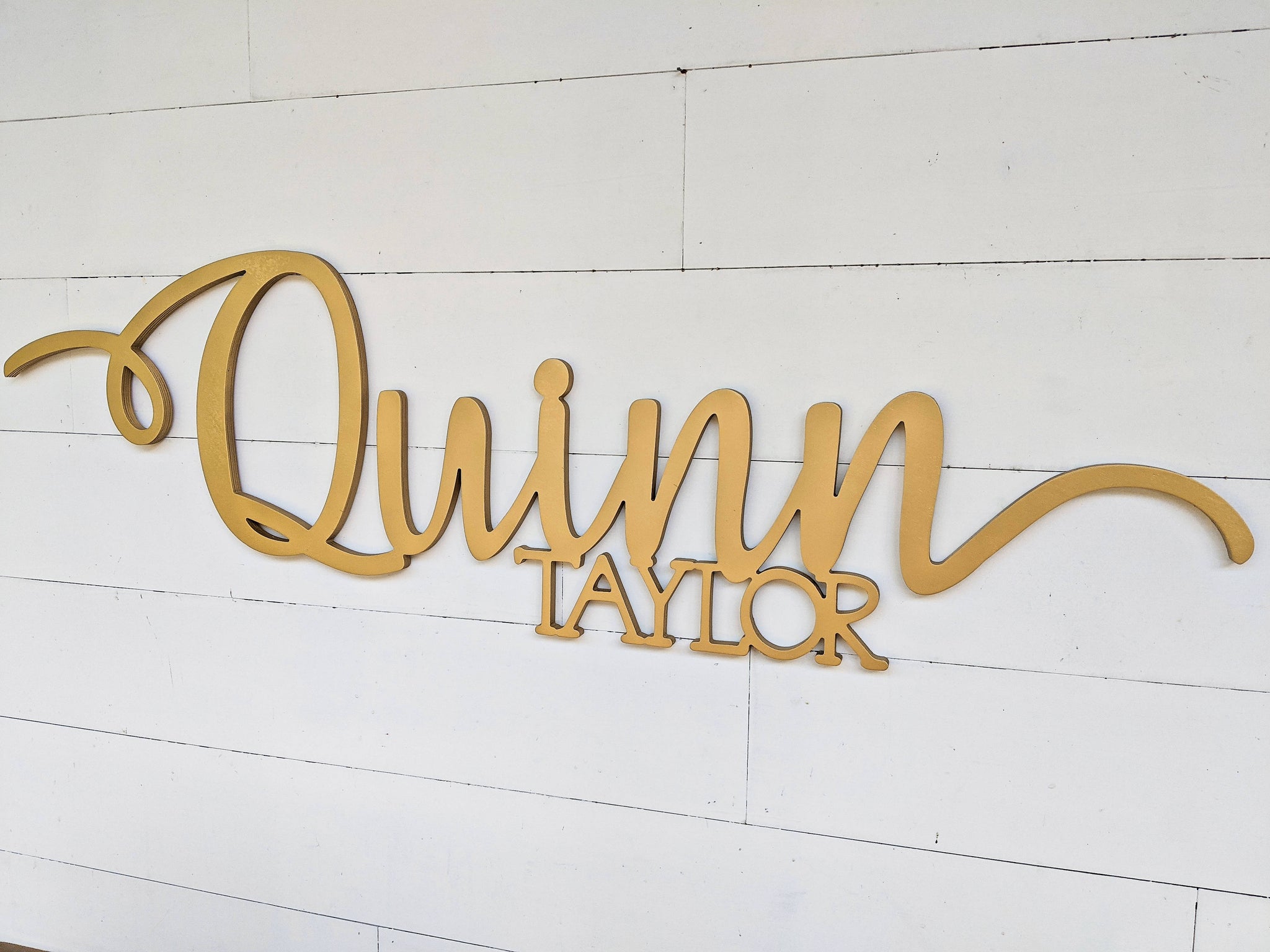 Name Sign - Quinn Taylor Style