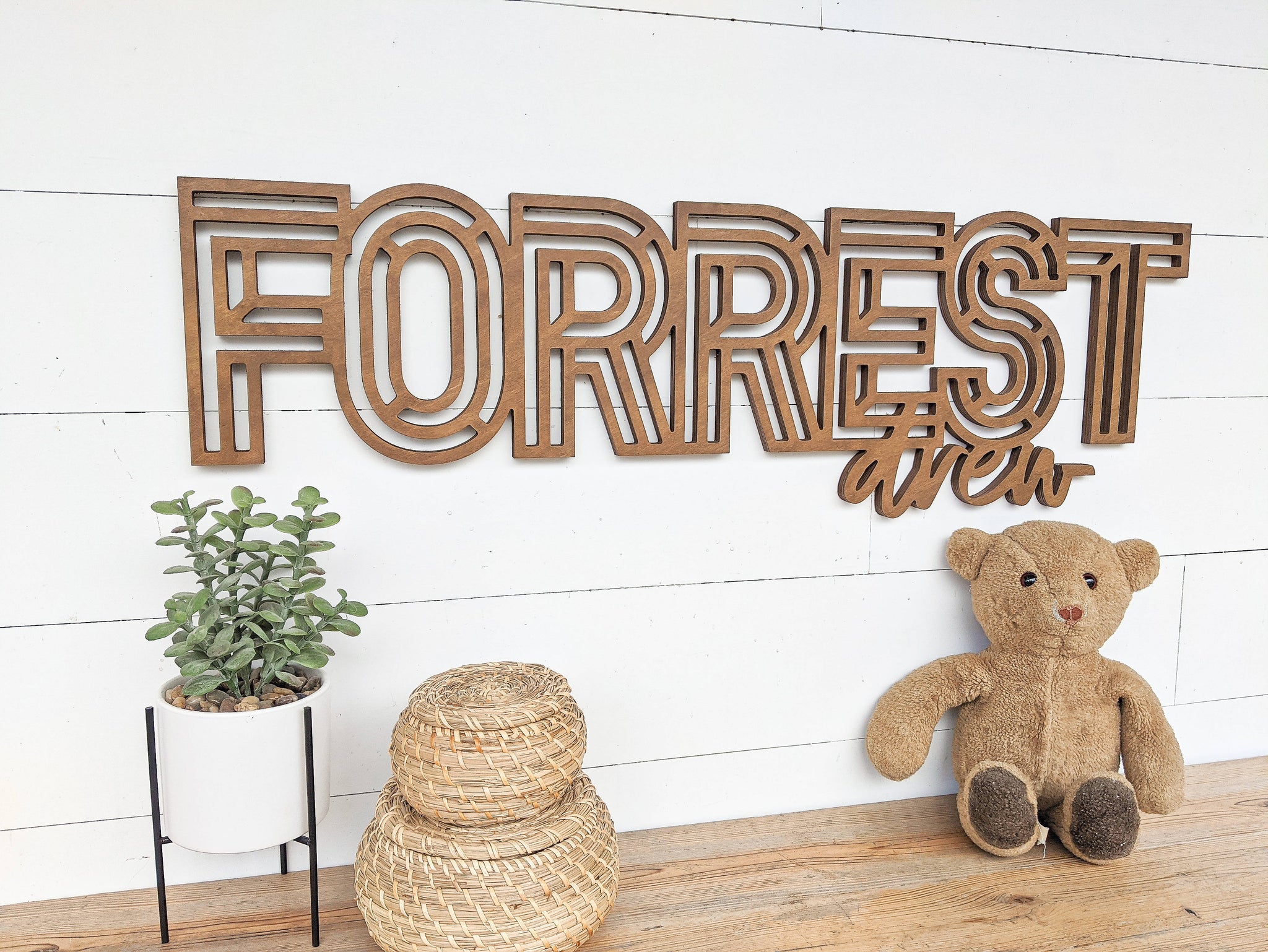 Name Sign - Forrest Drew Style