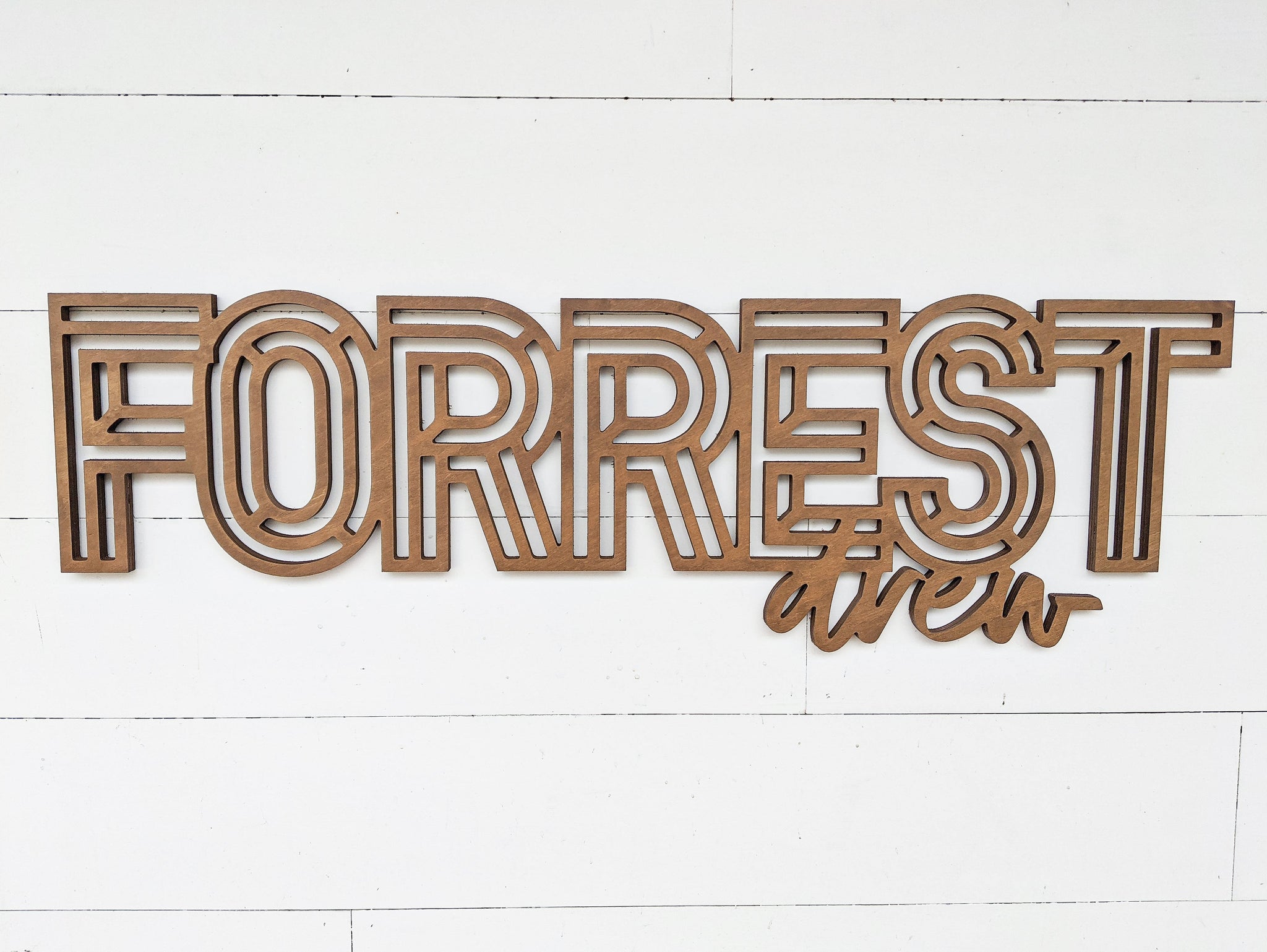 Name Sign - Forrest Drew Style