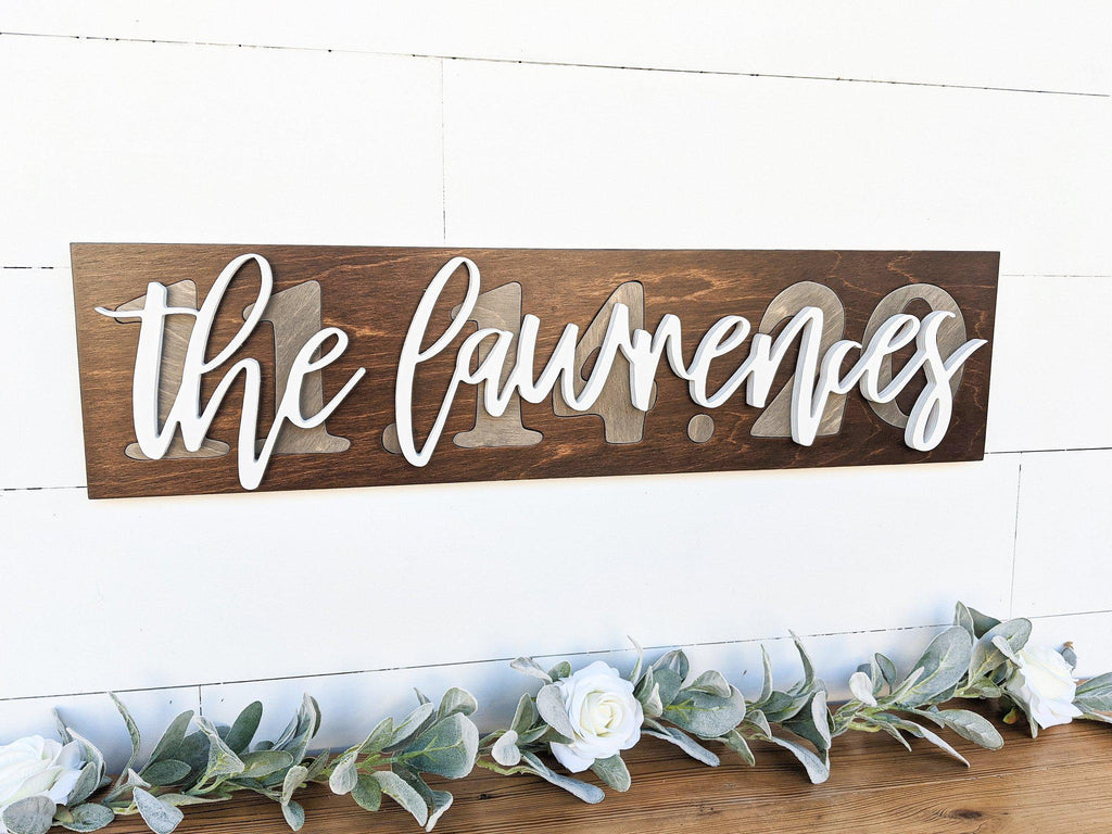 Last Name Sign - the Lawrences Style