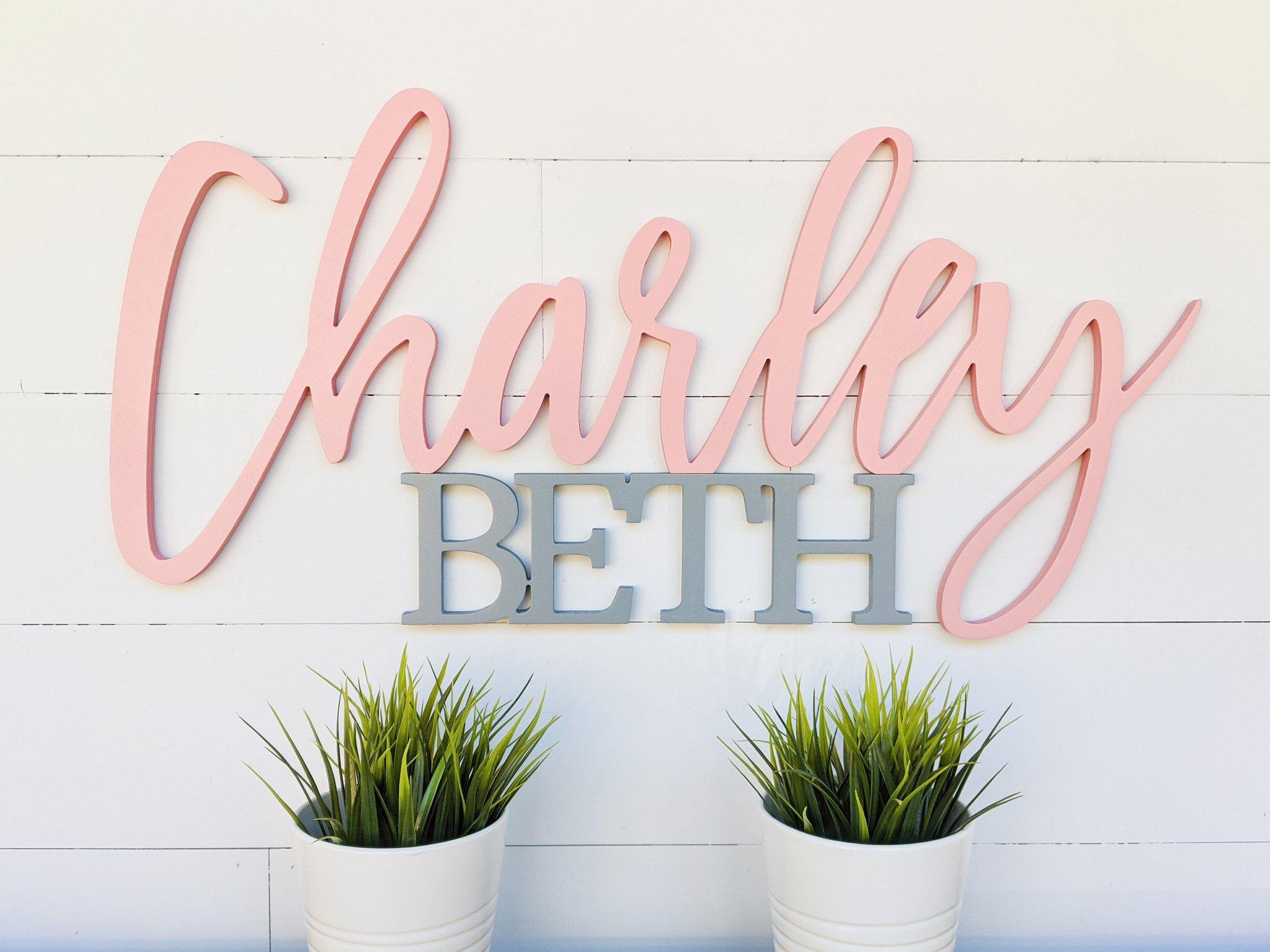 Name Sign - Charley Beth Style