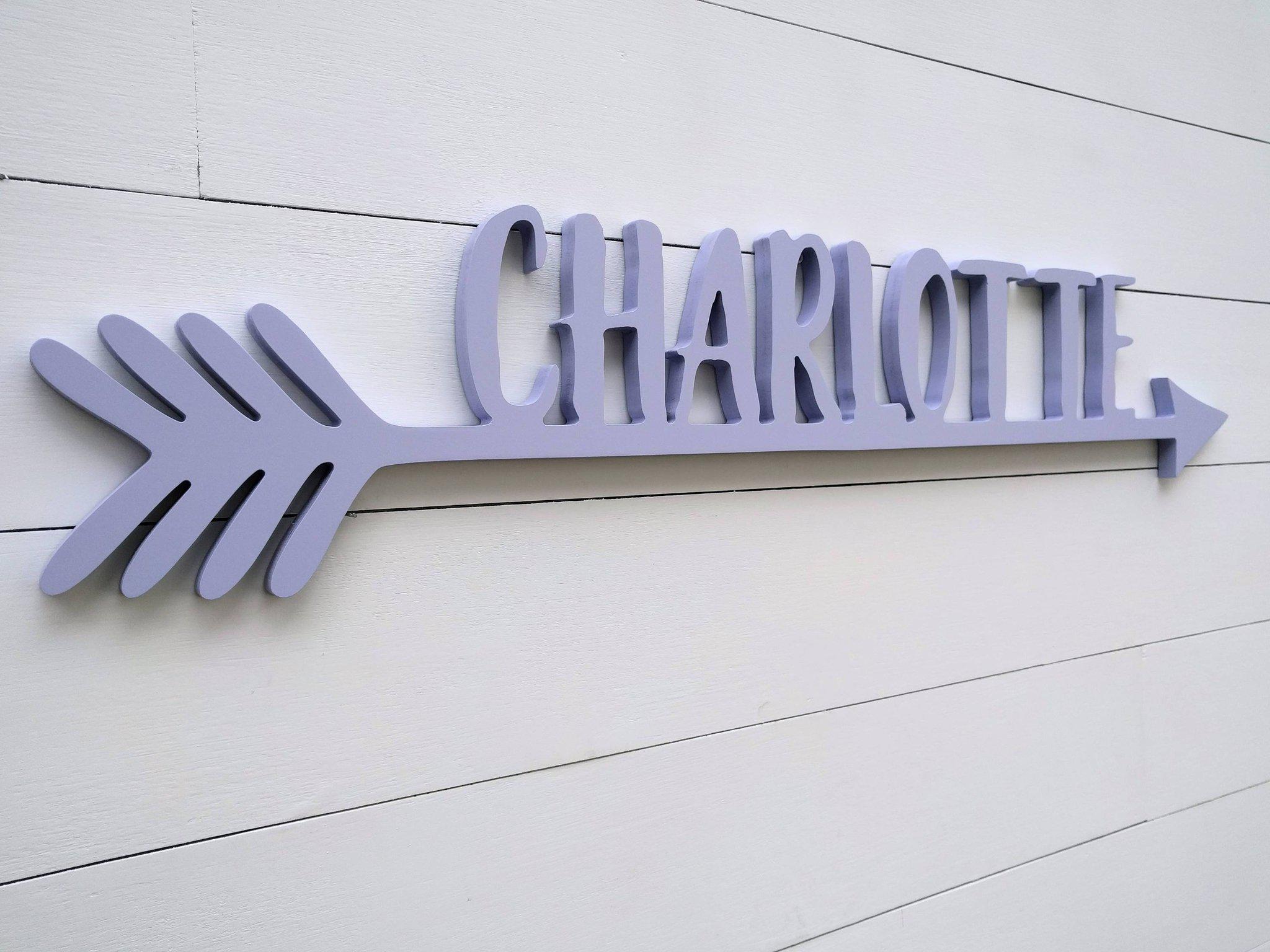 Name Sign - Charlotte Style