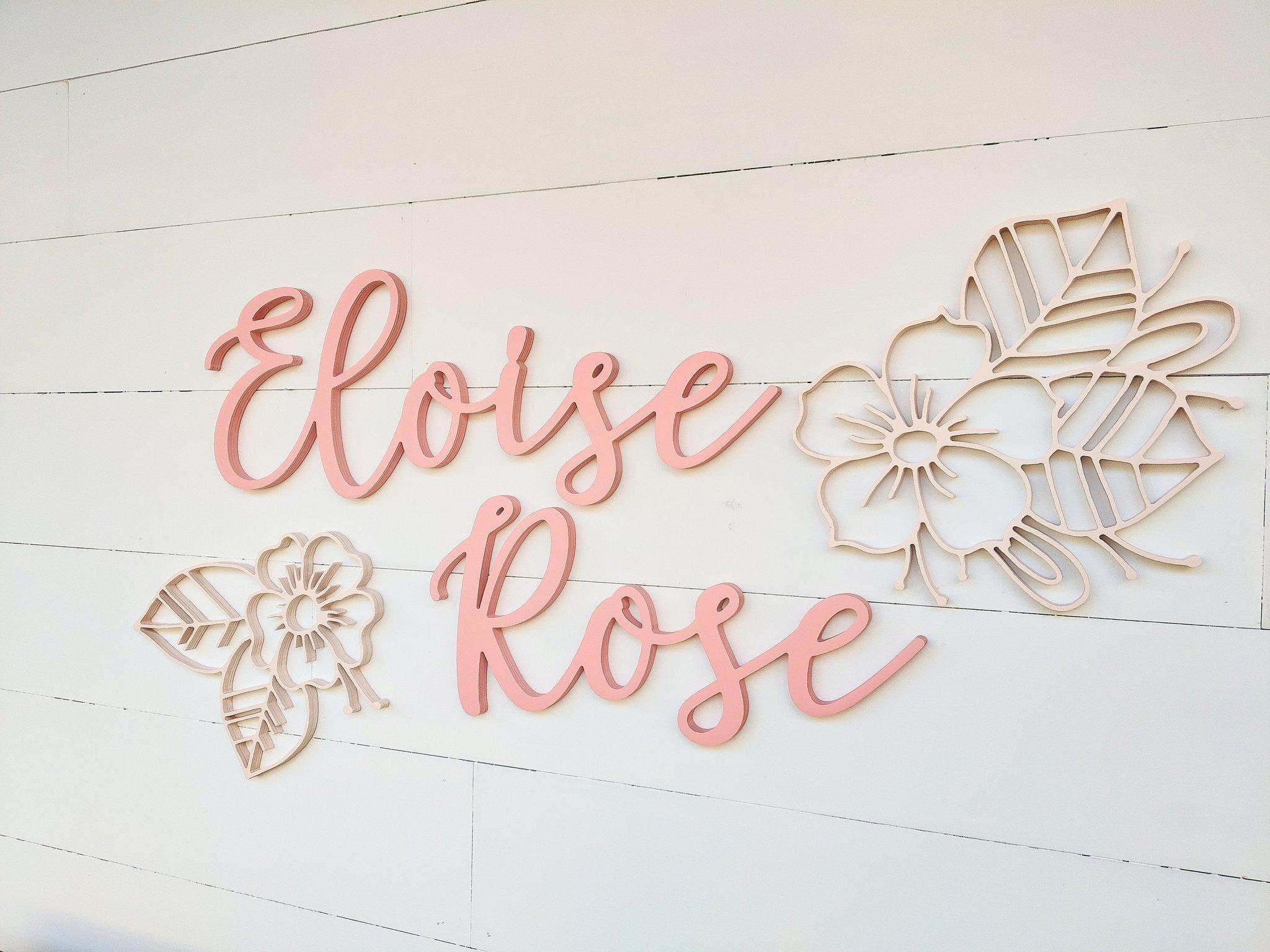 Name Sign - Eloise Rose Style