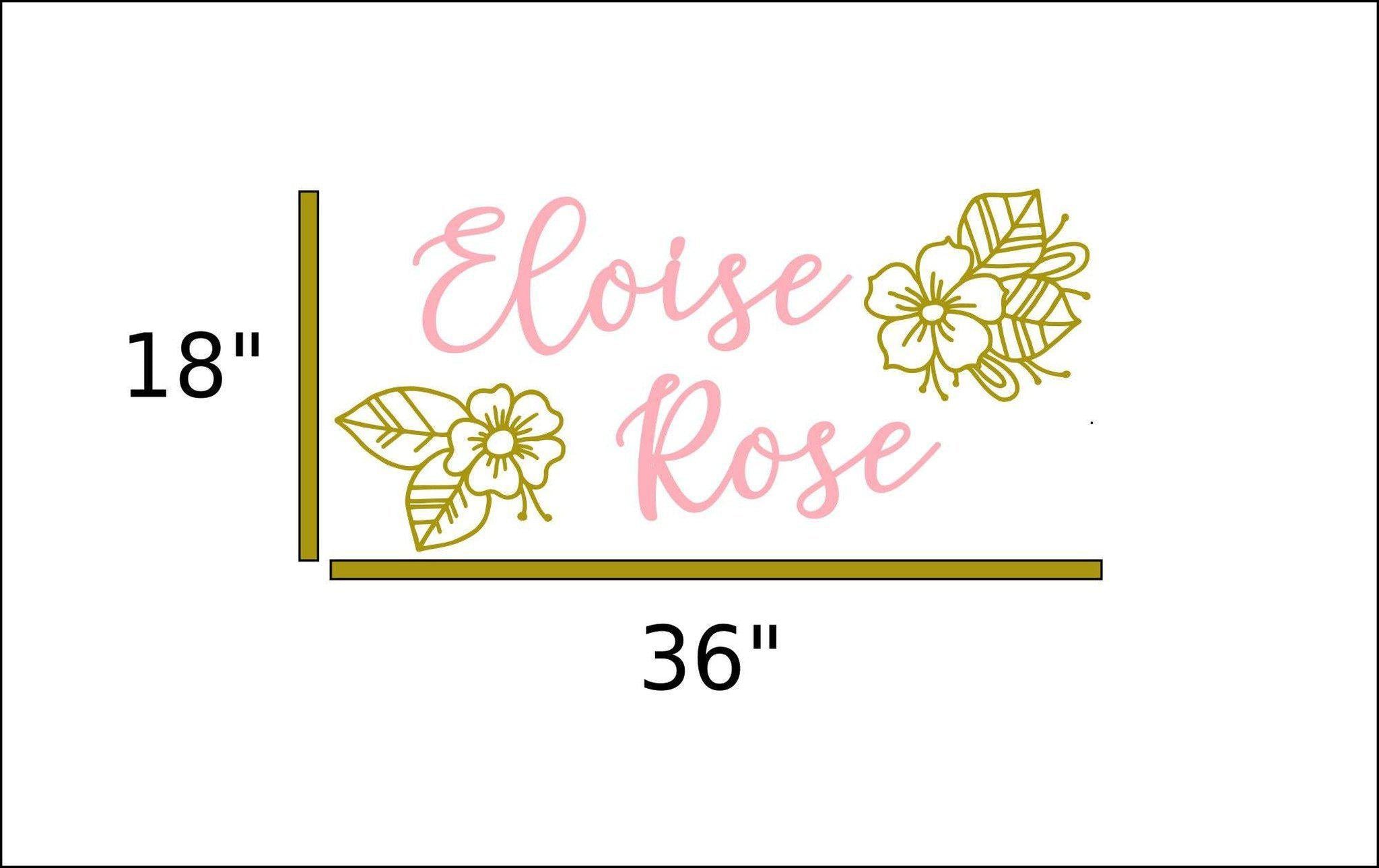 Name Sign - Eloise Rose Style