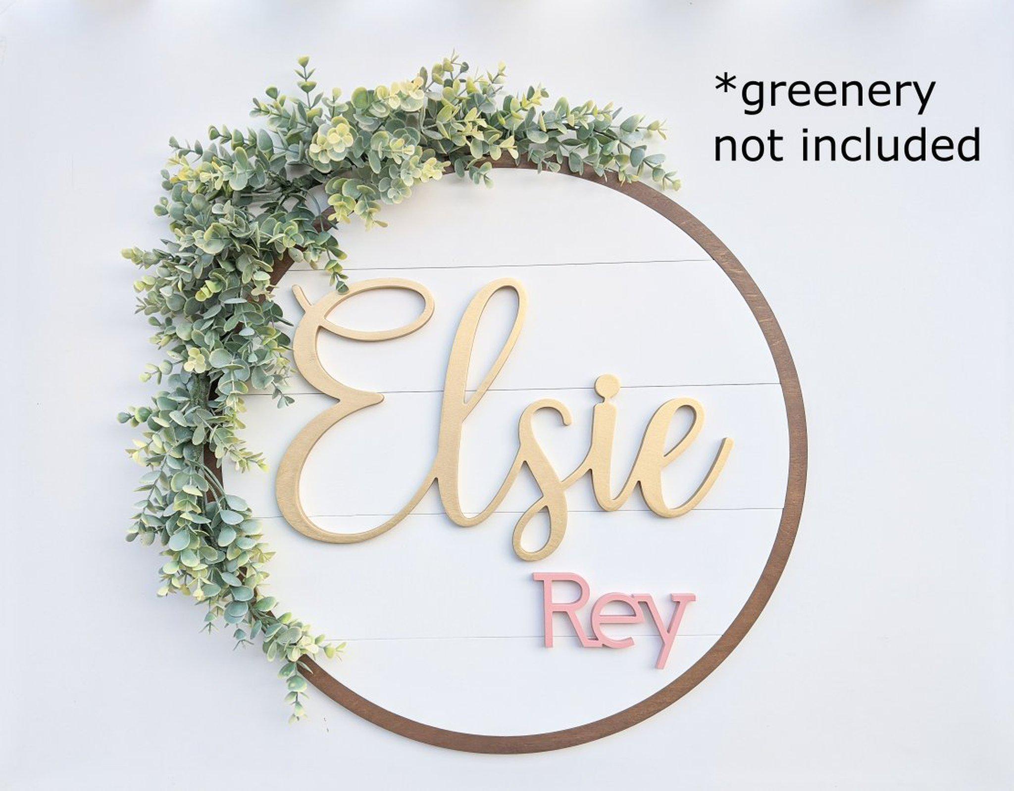 Name Sign - Elsie Rey Style
