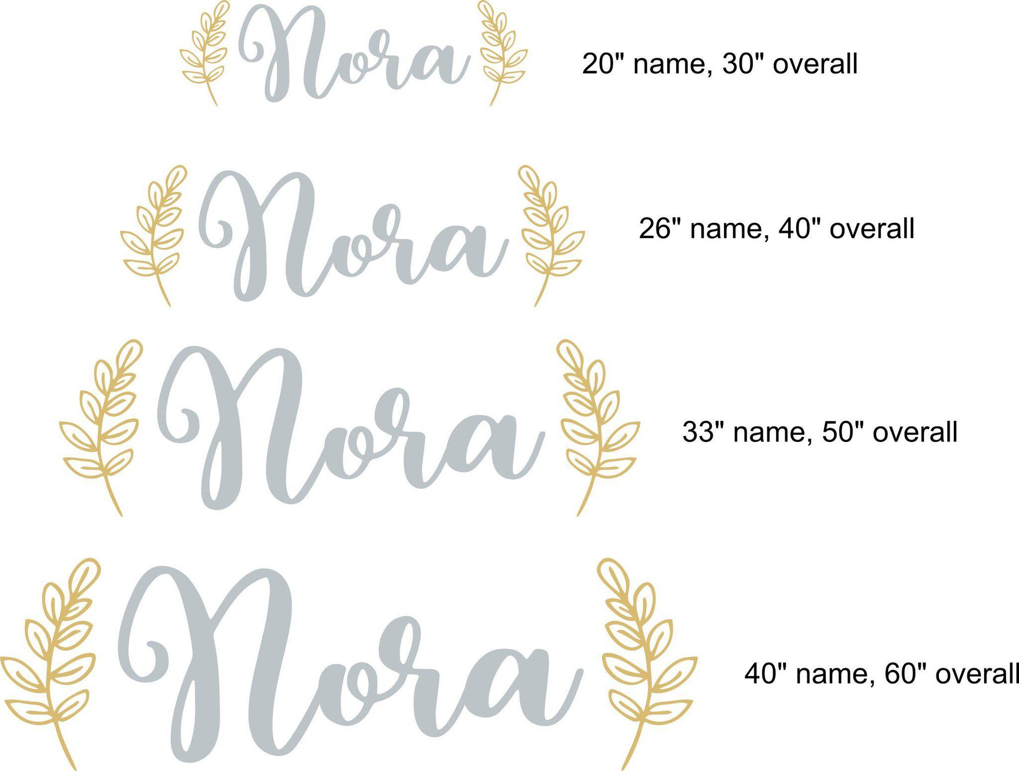 Name Sign - Nora Style