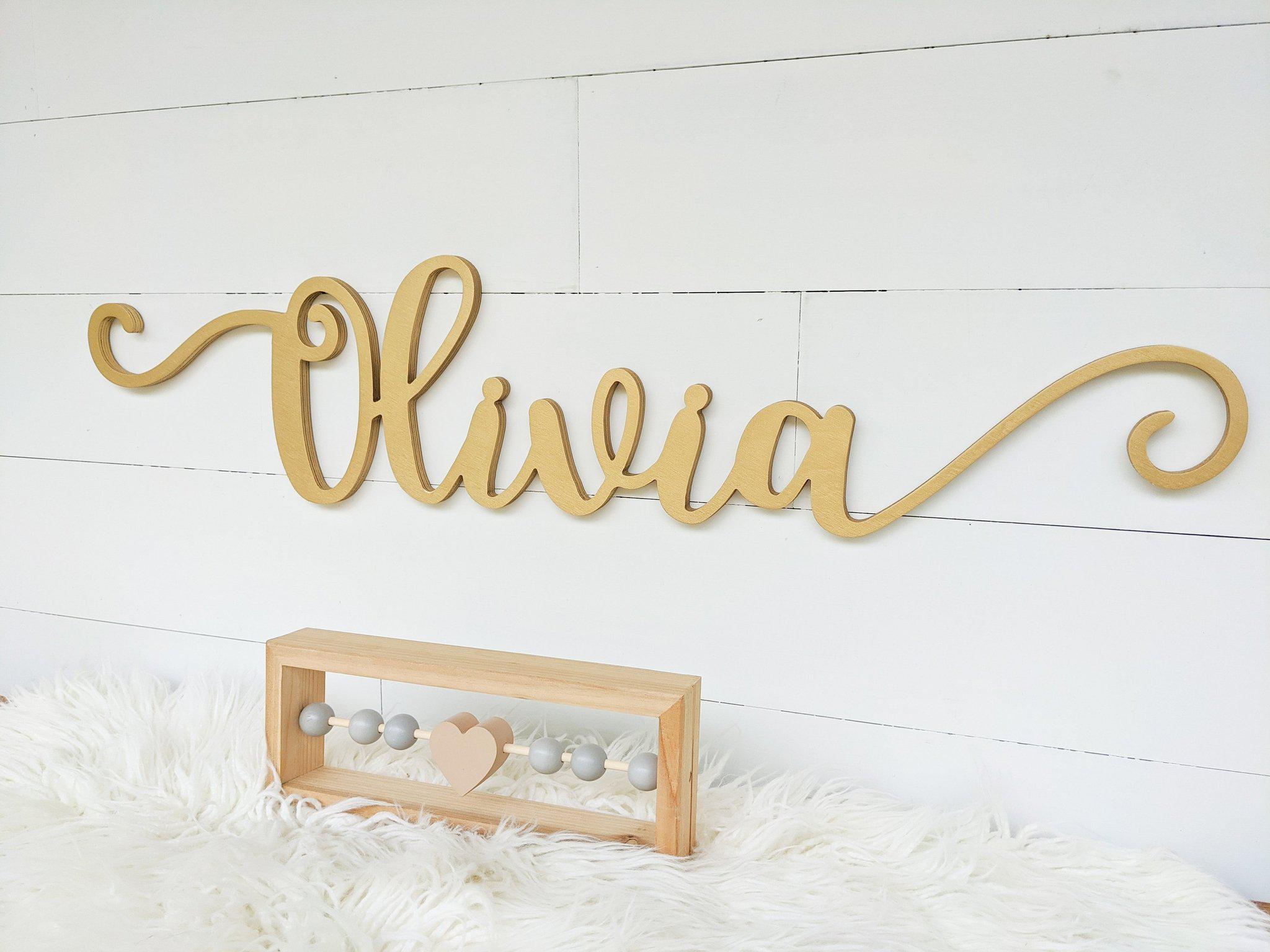 Name Sign - Olivia Style