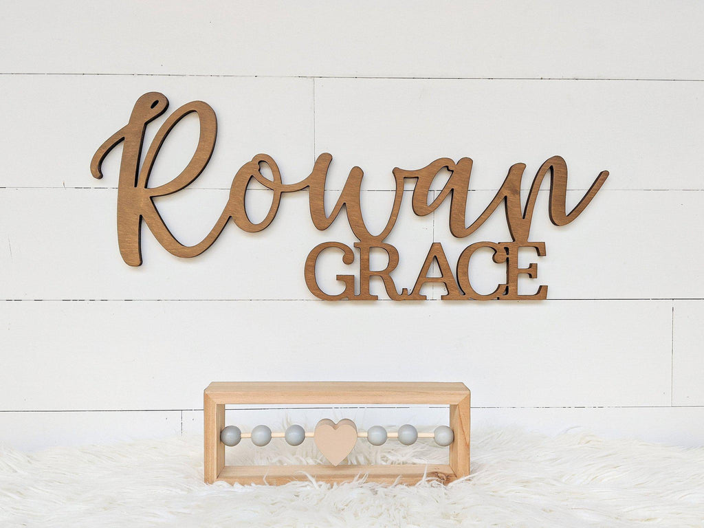 Name Sign - Rowan Grace Style