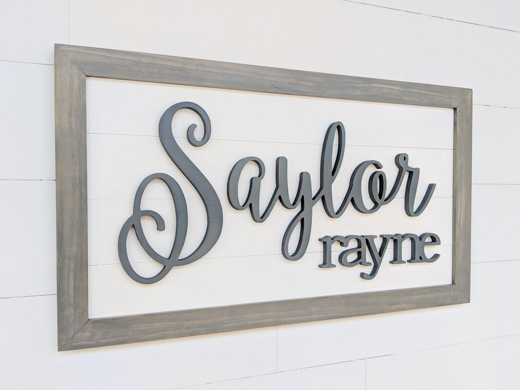 Name Sign - Saylor Rayne Style