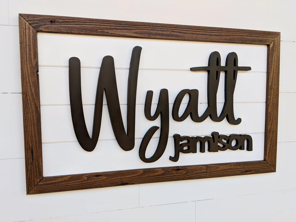 Name Sign - Wyatt Jamison Style