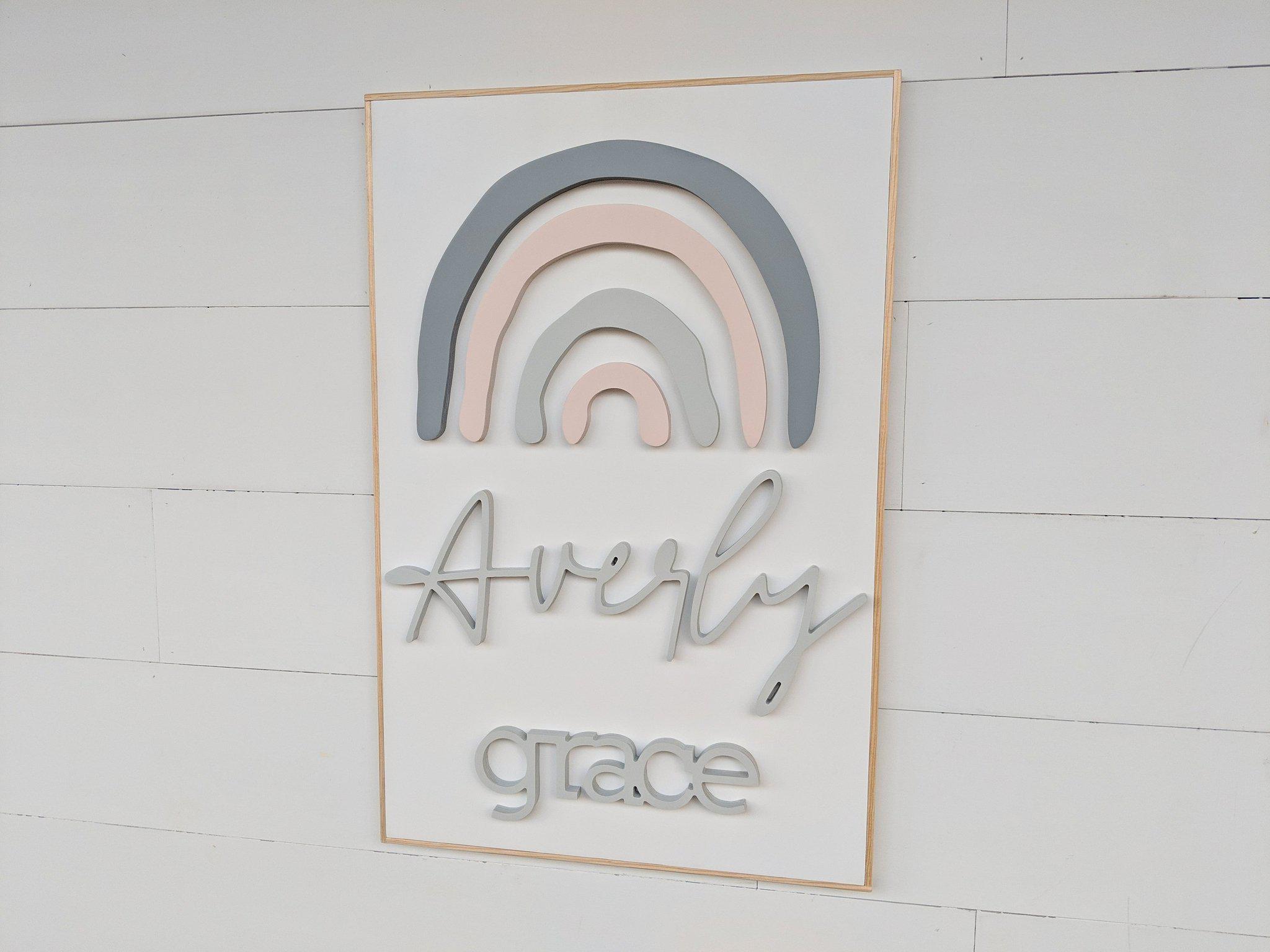 Name Sign - Averly Grace Style