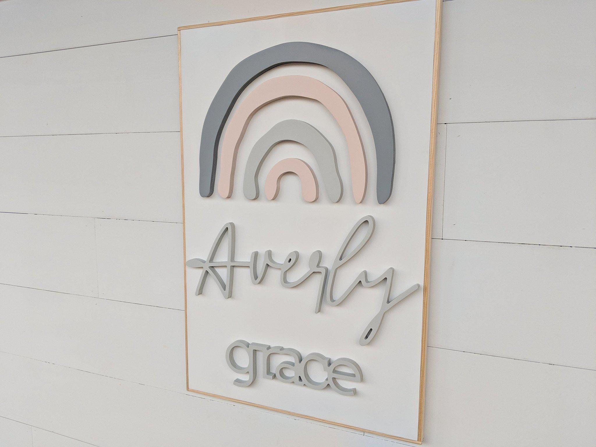 Name Sign - Averly Grace Style