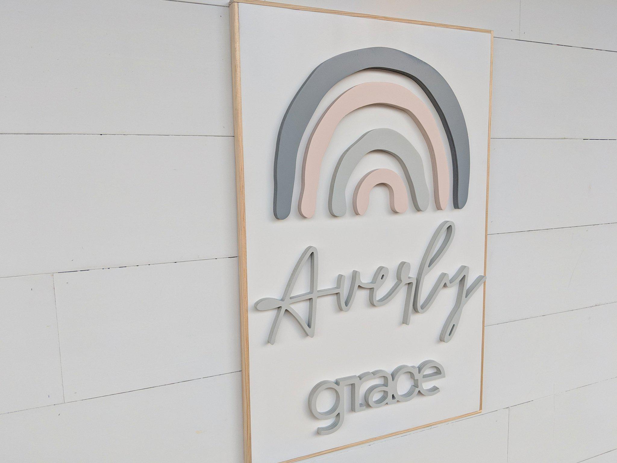 Name Sign - Averly Grace Style