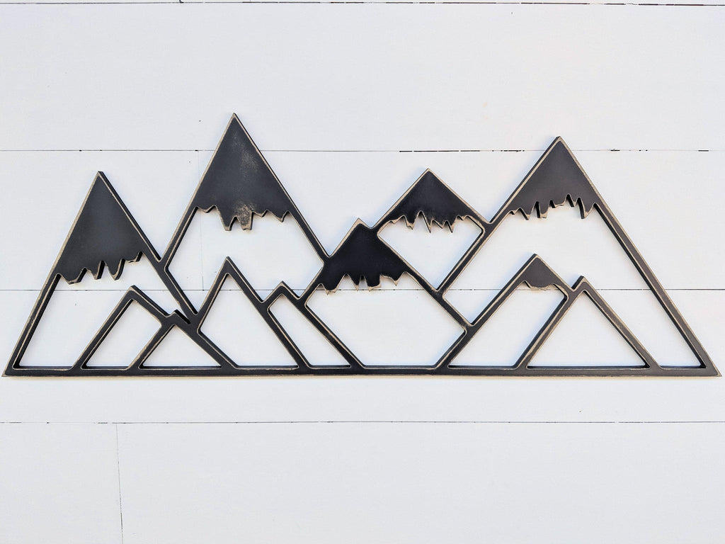 Snowy Geometric Mountains