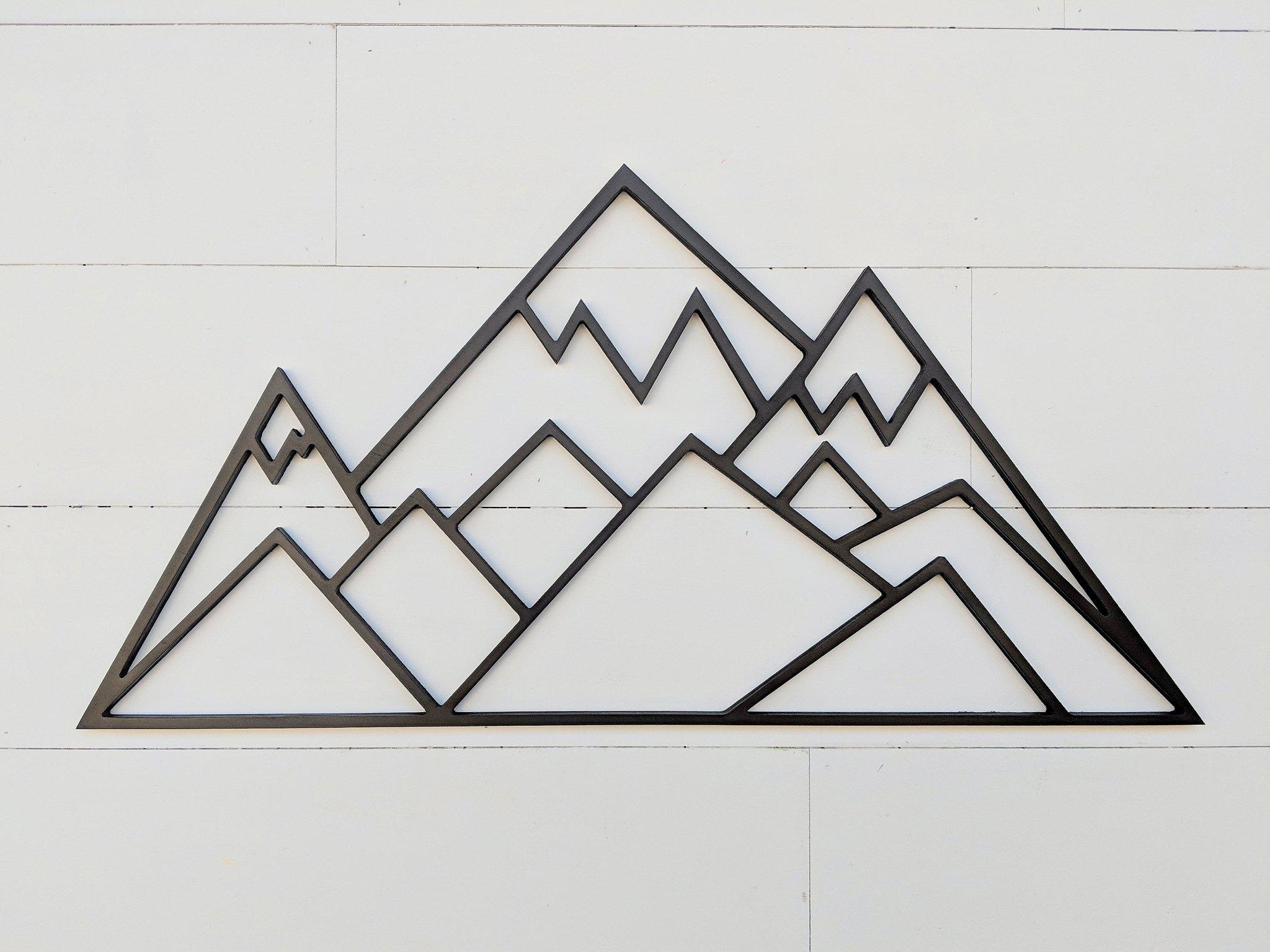 Three Peaks Geometric Mountains