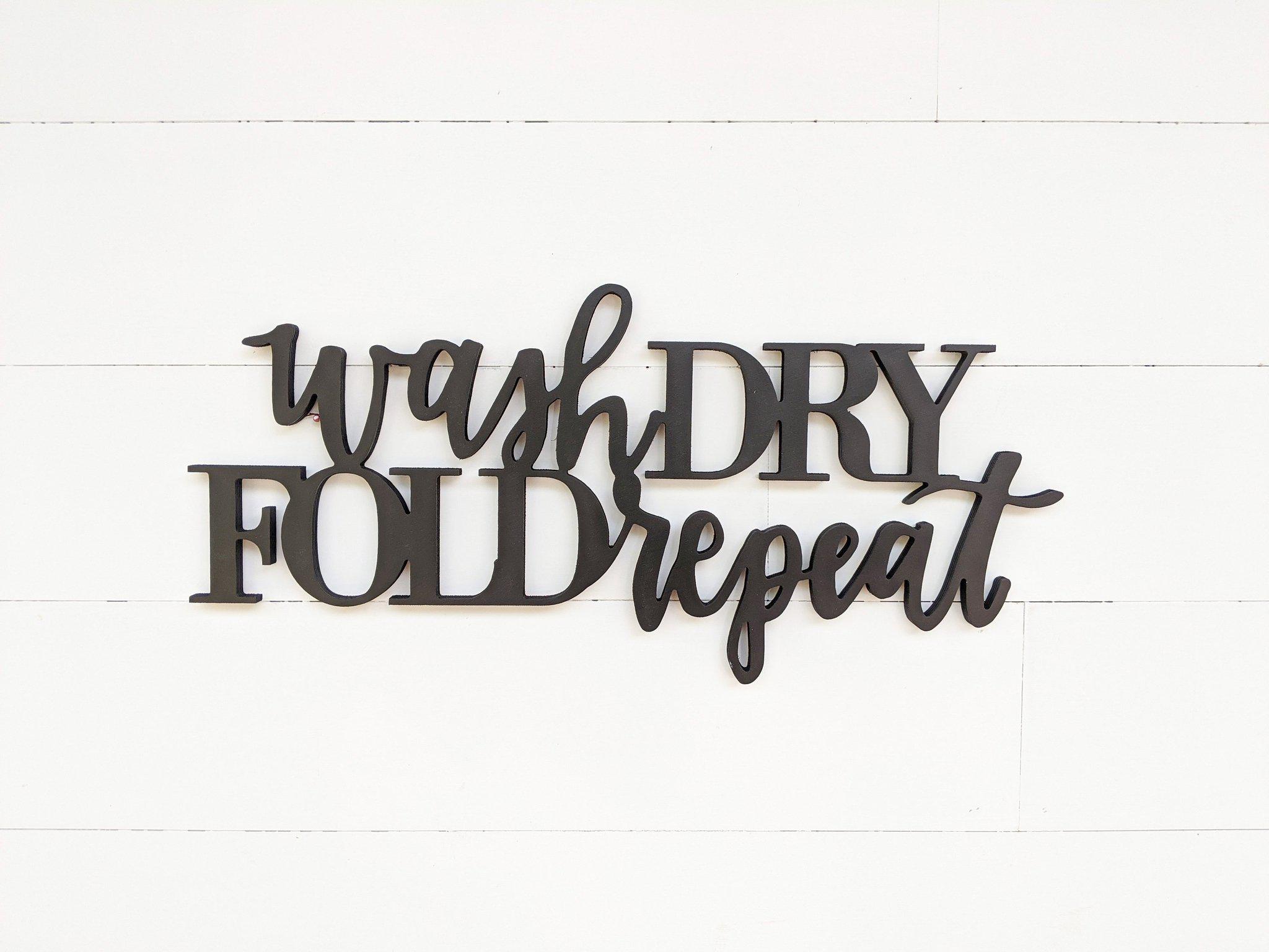 Wash dry and discount fold